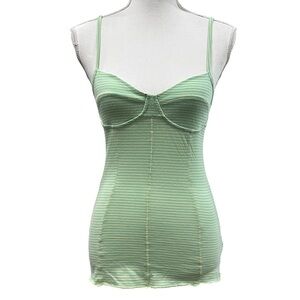 Free People Intimately Aqua/Lime Sleep Tank
